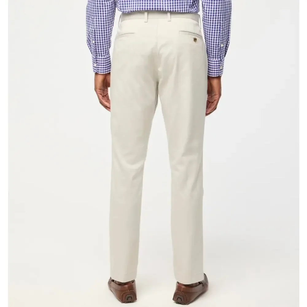 J.Crew Flex Athletic Slim-Fit Chino Pant Mens 34x34 Stone Stretch Button Zip fly